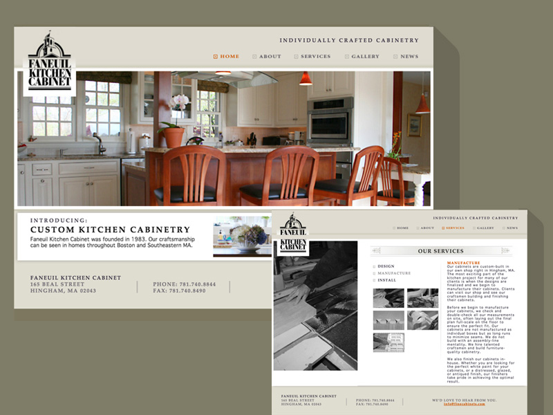 We redesigned this custom millwork company's website to feature their stellar client gallery.