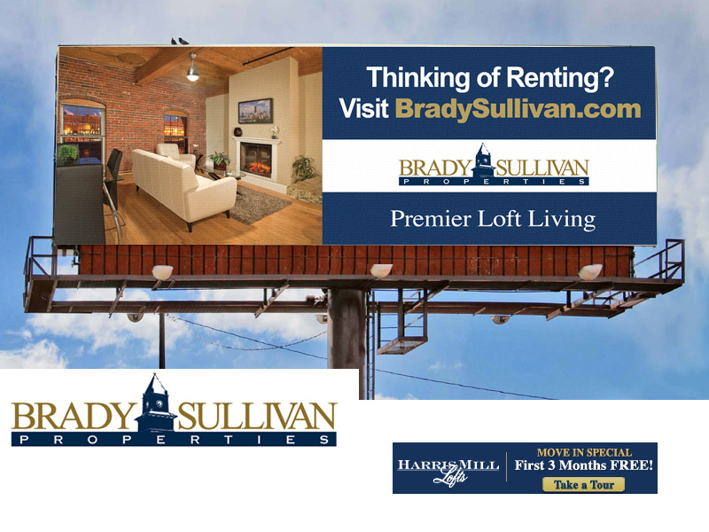 Brady Sullivan hired us to design their spring ad campaign for new lofts in Rhode Island.